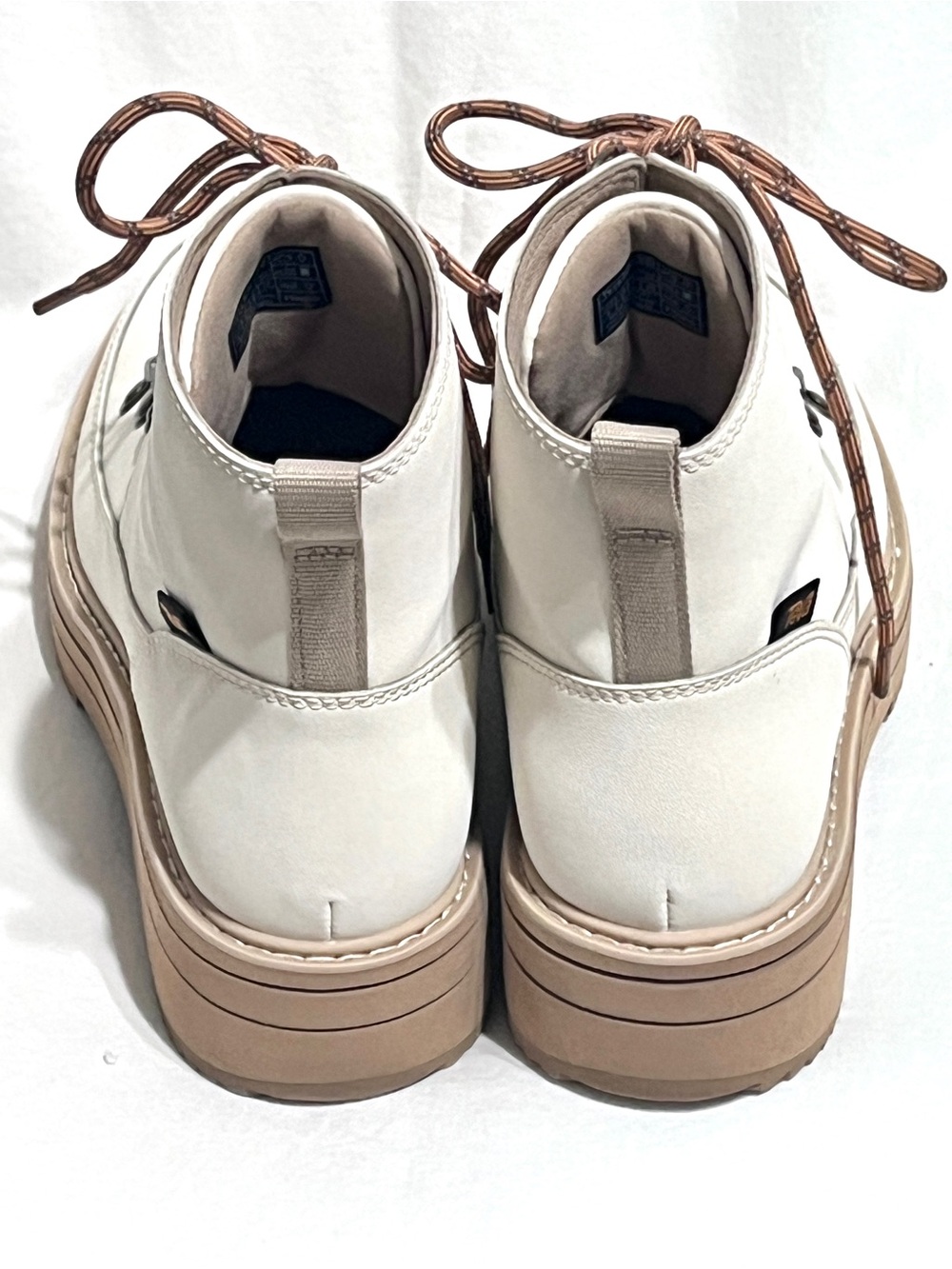 Teva Women’s Midform Water-Repellent Leather Lace Up Boots White Swan Size 6 - Picture 4 of 7